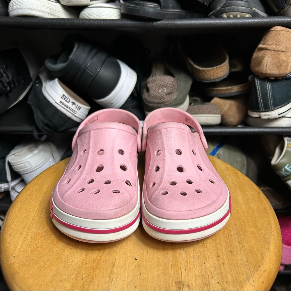CROCS Kids Pink Sandals - Picture 2 of 7